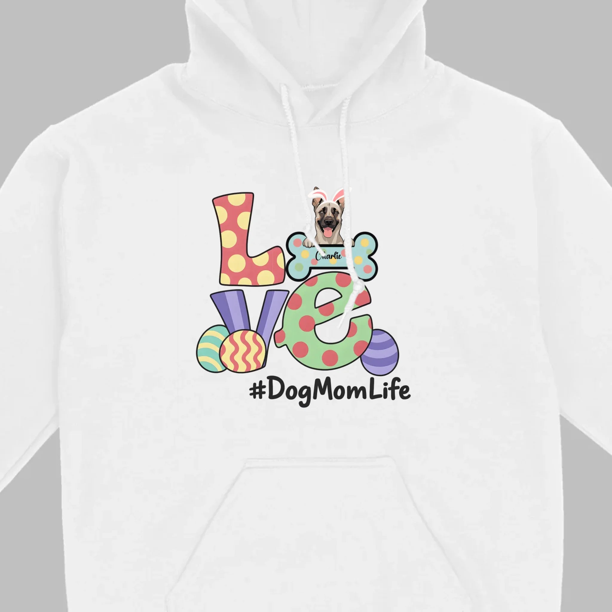 Easter Dog Lover Apparel – “Love” Tee for Happy Moms - 89Prints