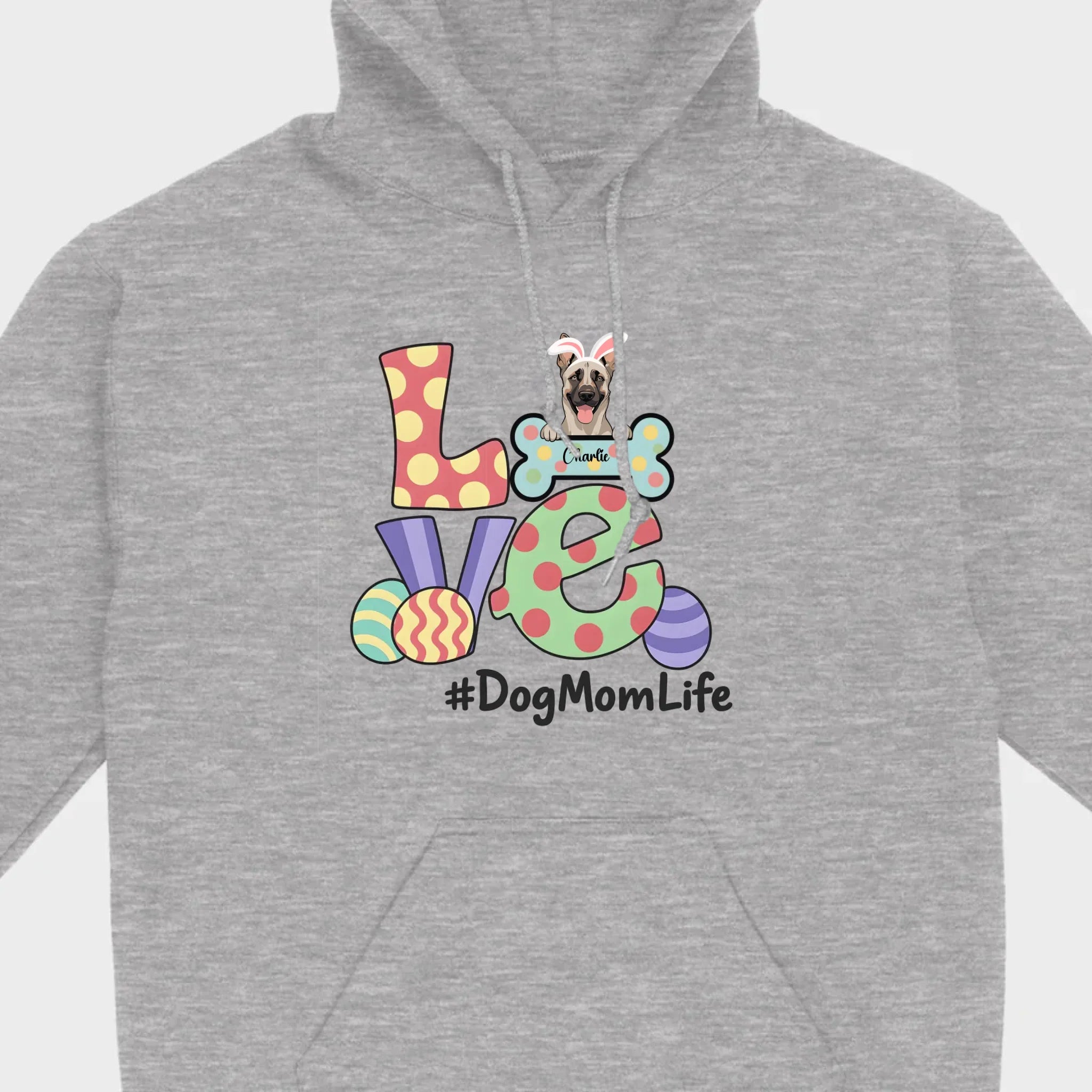 Easter Dog Lover Apparel – “Love” Tee for Happy Moms - 89Prints