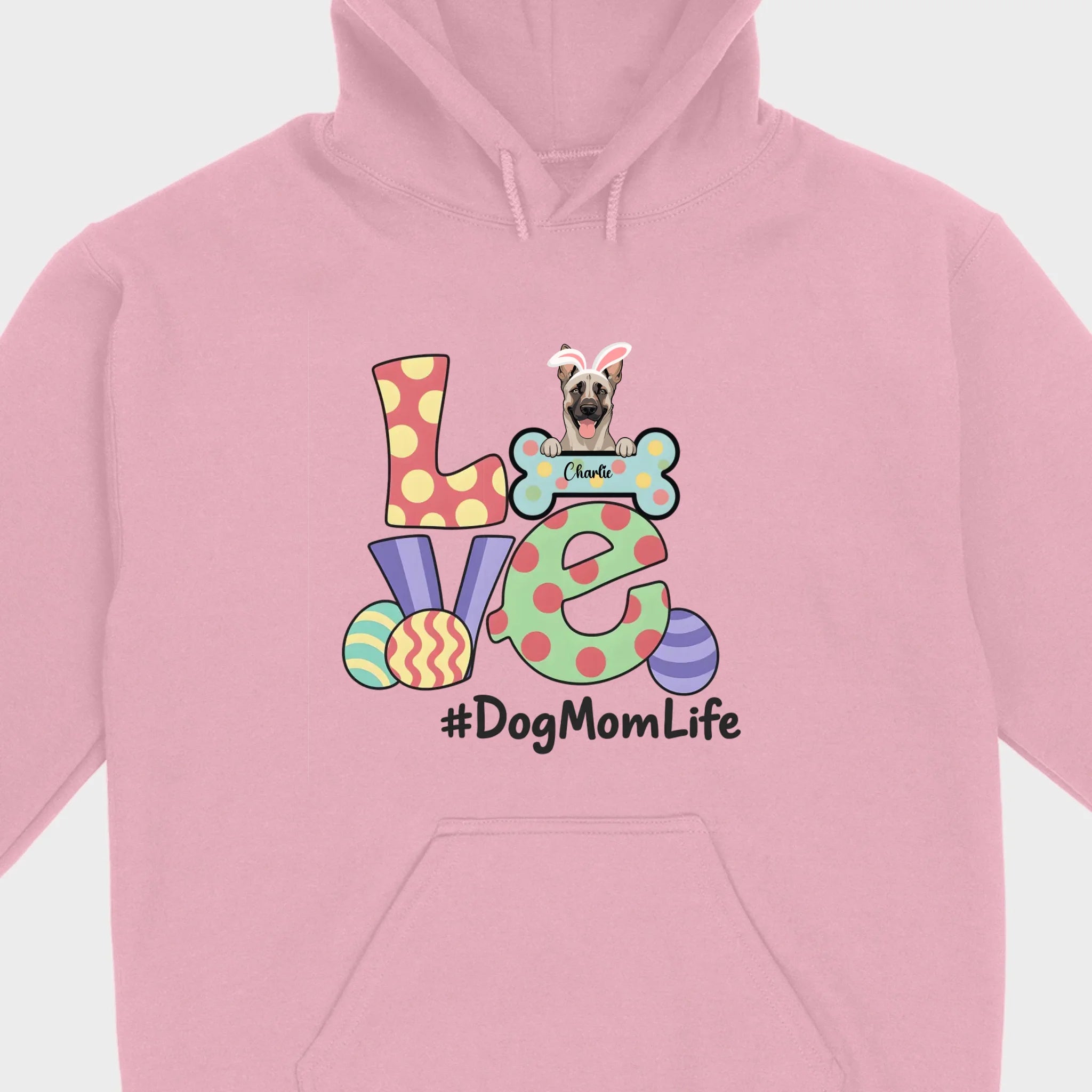 Easter Dog Lover Apparel – “Love” Tee for Happy Moms - 89Prints