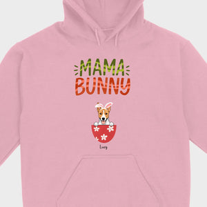 “Mama Bunny” Hoodie with Cute Dog Print – Comfy Pullover for Dog Lovers - 89Prints
