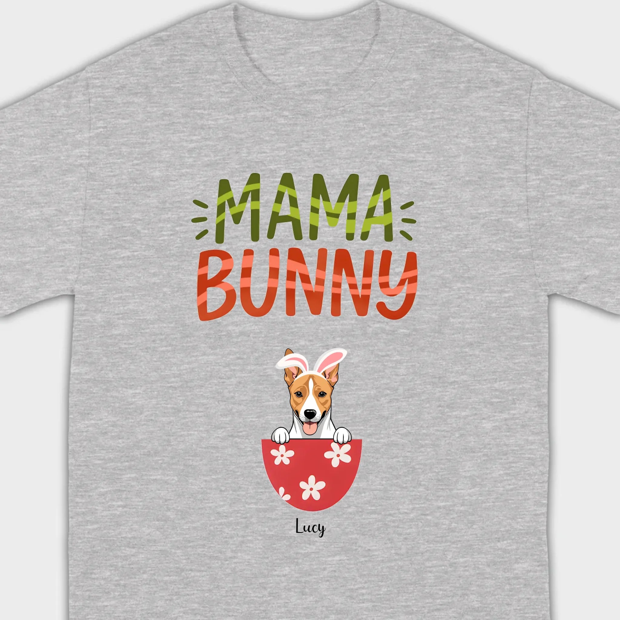 “Mama Bunny” Hoodie with Cute Dog Print – Comfy Pullover for Dog Lovers - 89Prints