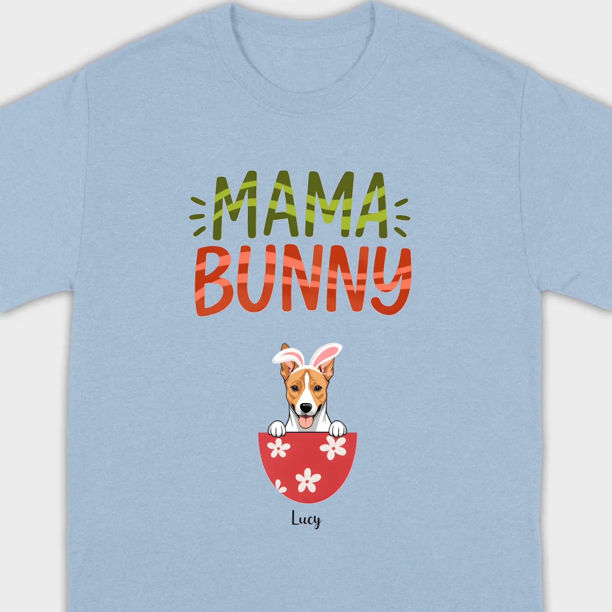 “Mama Bunny” Hoodie with Cute Dog Print – Comfy Pullover for Dog Lovers - 89Prints