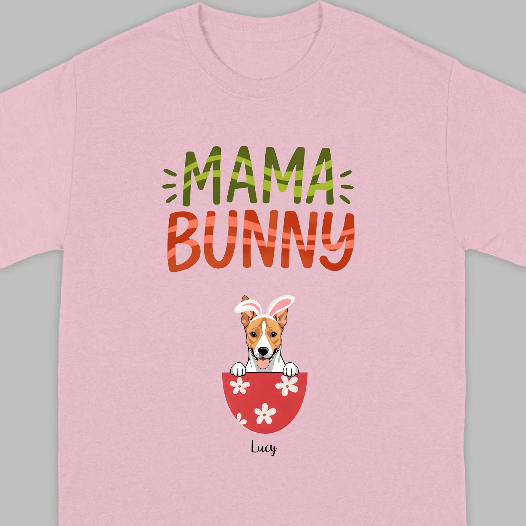 “Mama Bunny” Hoodie with Cute Dog Print – Comfy Pullover for Dog Lovers - 89Prints