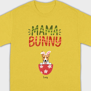 “Mama Bunny” Hoodie with Cute Dog Print – Comfy Pullover for Dog Lovers - 89Prints