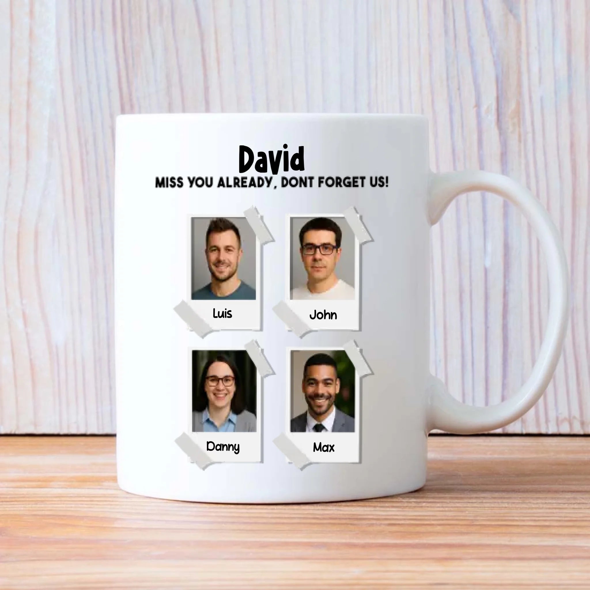 Retirement Mug Gift “Colleagues by Fate, Friends by Chaos” Wishing Happiness and Joy - 89Prints