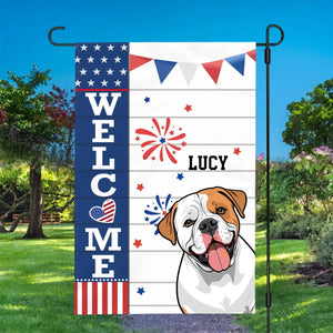 Custom Dog Welcome Flag – Personalized Icons & Names for Your Home | 89Prints