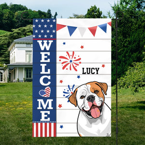 Custom Dog Welcome Flag – Personalized Icons & Names for Your Home | 89Prints