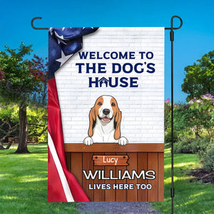Personalized Dog Flag by 89Prints – Welcome to Your Dogs' House
