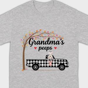Personalized “Grandma’s Peeps” T-Shirt – A Meaningful Gift for Dog-Loving Grandmas - 89Prints