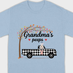 Personalized “Grandma’s Peeps” T-Shirt – A Meaningful Gift for Dog-Loving Grandmas - 89Prints