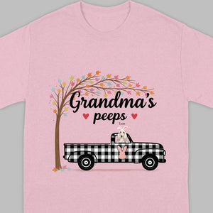 Personalized “Grandma’s Peeps” T-Shirt – A Meaningful Gift for Dog-Loving Grandmas - 89Prints