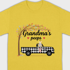 Personalized “Grandma’s Peeps” T-Shirt – A Meaningful Gift for Dog-Loving Grandmas - 89Prints