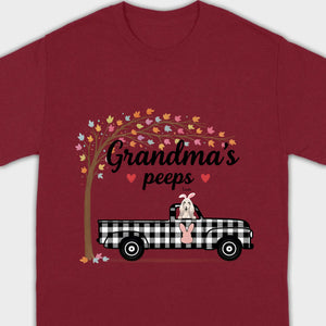 Personalized “Grandma’s Peeps” T-Shirt – A Meaningful Gift for Dog-Loving Grandmas - 89Prints