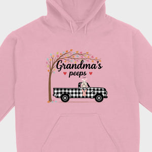 Personalized “Grandma’s Peeps” T-Shirt – A Meaningful Gift for Dog-Loving Grandmas - 89Prints