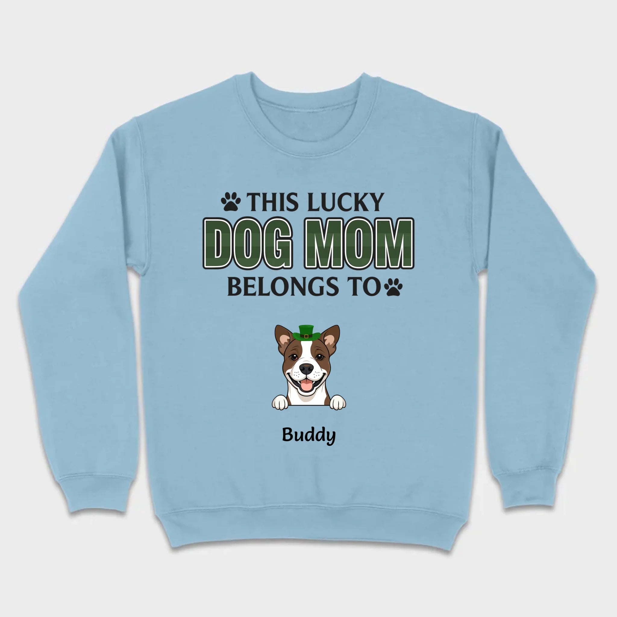 Personalized “This Lucky Dog Mom Belongs To” St. Patrick’s Shirt – Custom Dog Name - 89Prints