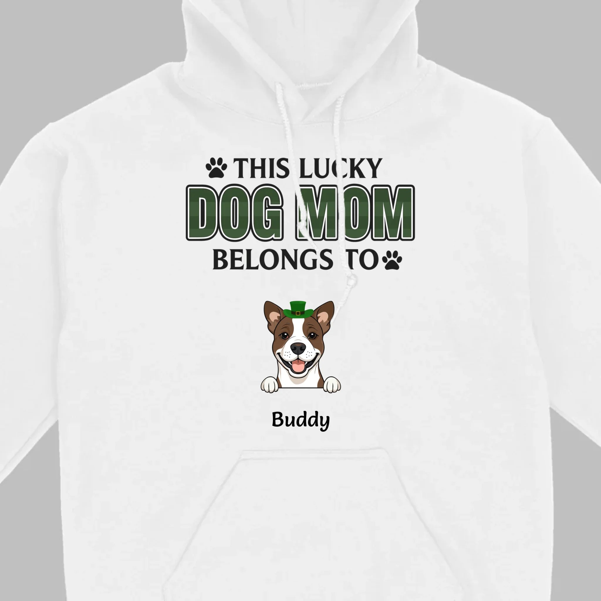 Personalized “This Lucky Dog Mom Belongs To” St. Patrick’s Shirt – Custom Dog Name - 89Prints