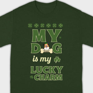 Custom Lucky Charm Dog Shirt – Personalized St. Patrick’s Day Tee for Dog Lovers - 89Prints