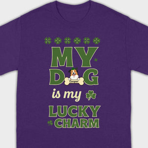 Custom Lucky Charm Dog Shirt – Personalized St. Patrick’s Day Tee for Dog Lovers - 89Prints