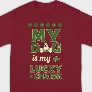 Custom Lucky Charm Dog Shirt – Personalized St. Patrick’s Day Tee for Dog Lovers - 89Prints