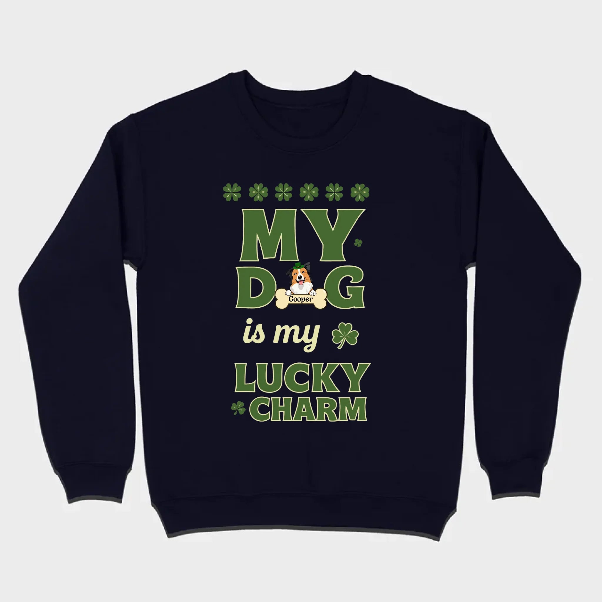 Custom Lucky Charm Dog Shirt – Personalized St. Patrick’s Day Tee for Dog Lovers - 89Prints