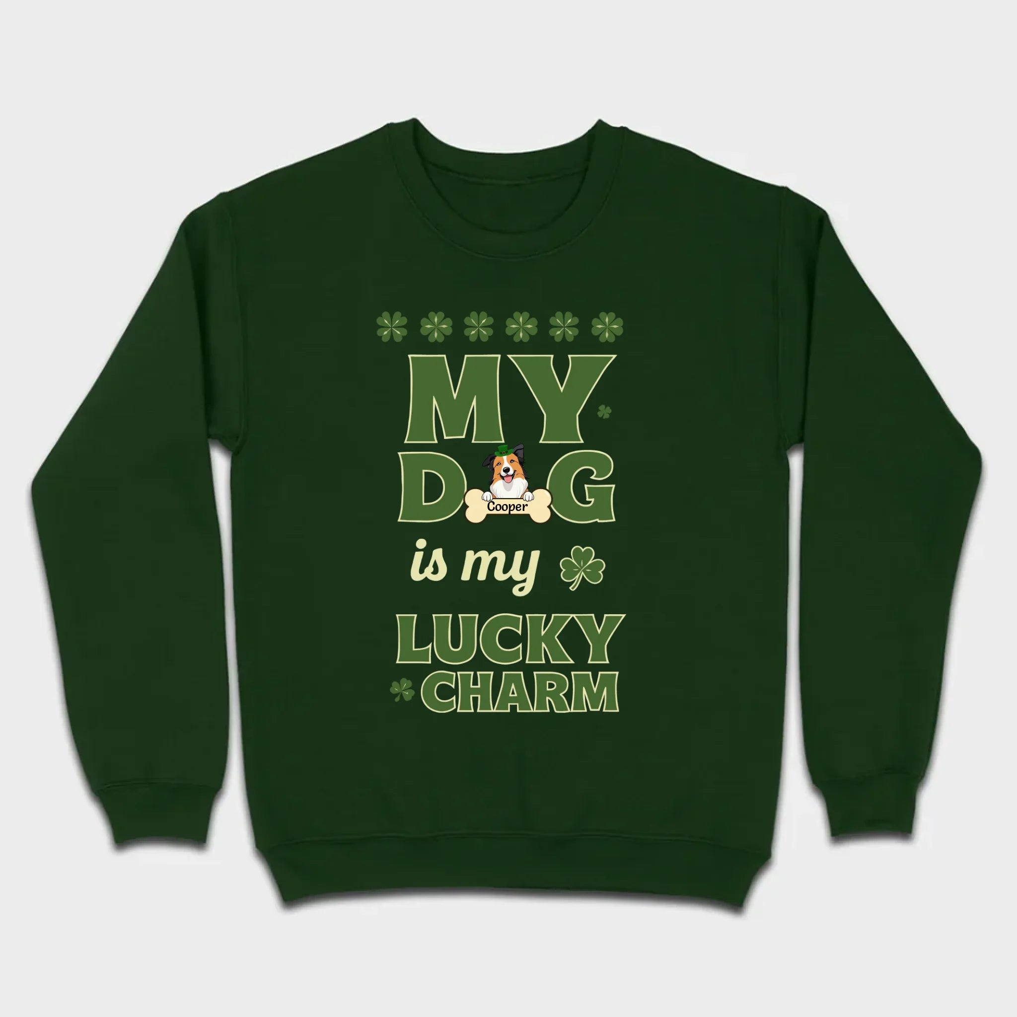 Custom Lucky Charm Dog Shirt – Personalized St. Patrick’s Day Tee for Dog Lovers - 89Prints