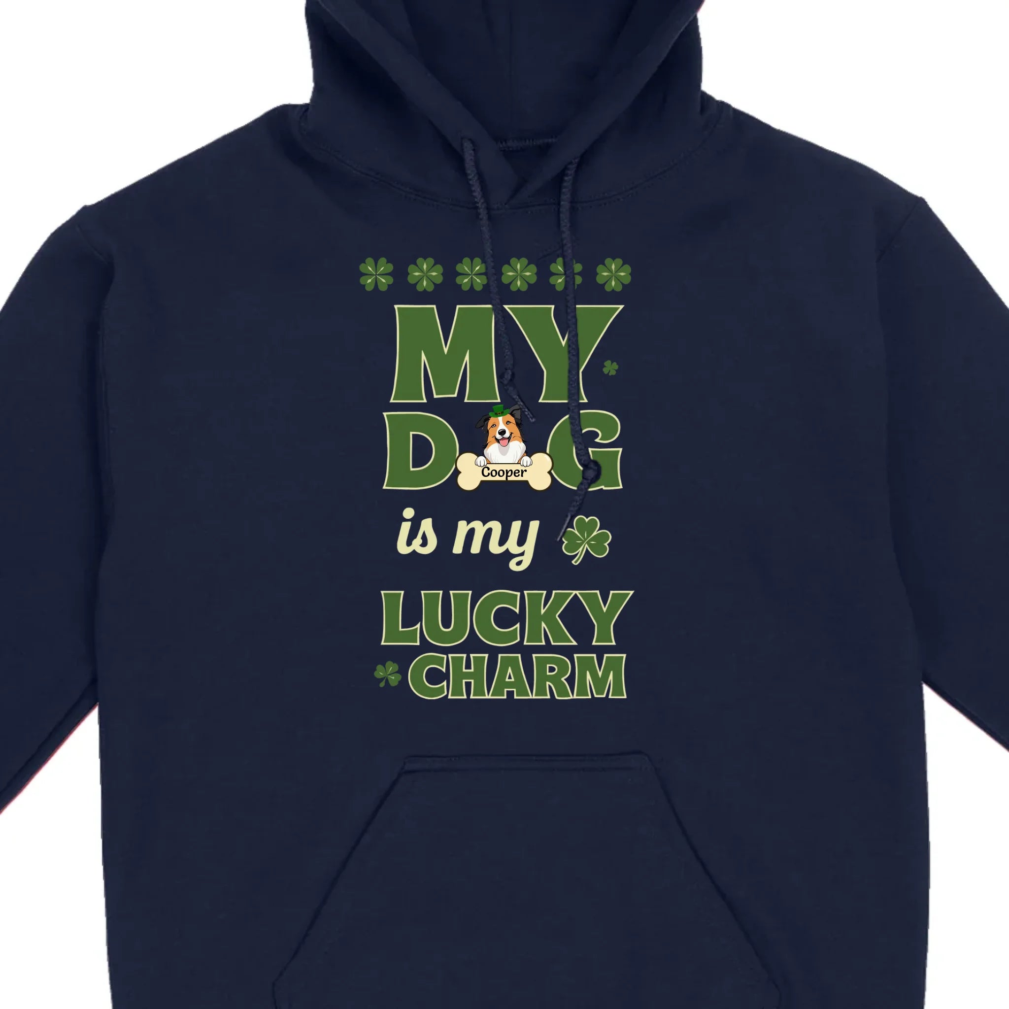 Custom Lucky Charm Dog Shirt – Personalized St. Patrick’s Day Tee for Dog Lovers - 89Prints
