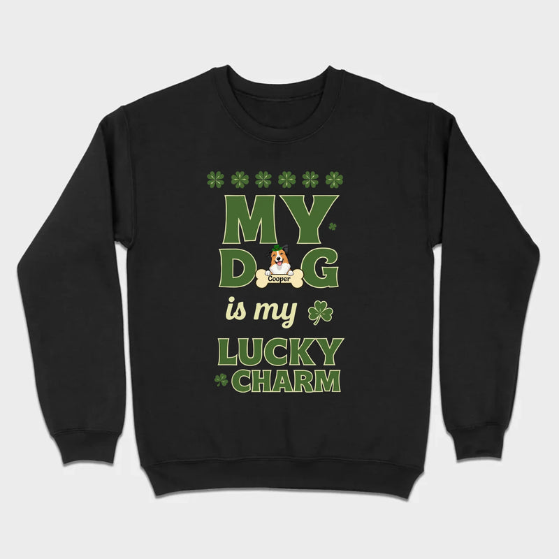 Custom Lucky Charm Dog Shirt – Personalized St. Patrick’s Day Tee for Dog Lovers - 89Prints