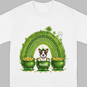 Lucky Dog Shirt – St. Patrick’s Day Clover Graphic Tee - 89Prints