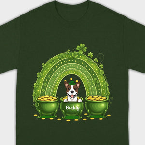 Lucky Dog Shirt – St. Patrick’s Day Clover Graphic Tee - 89Prints