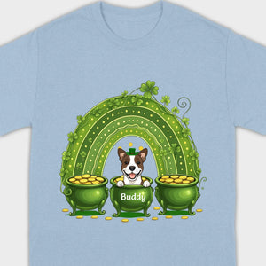 Lucky Dog Shirt – St. Patrick’s Day Clover Graphic Tee - 89Prints