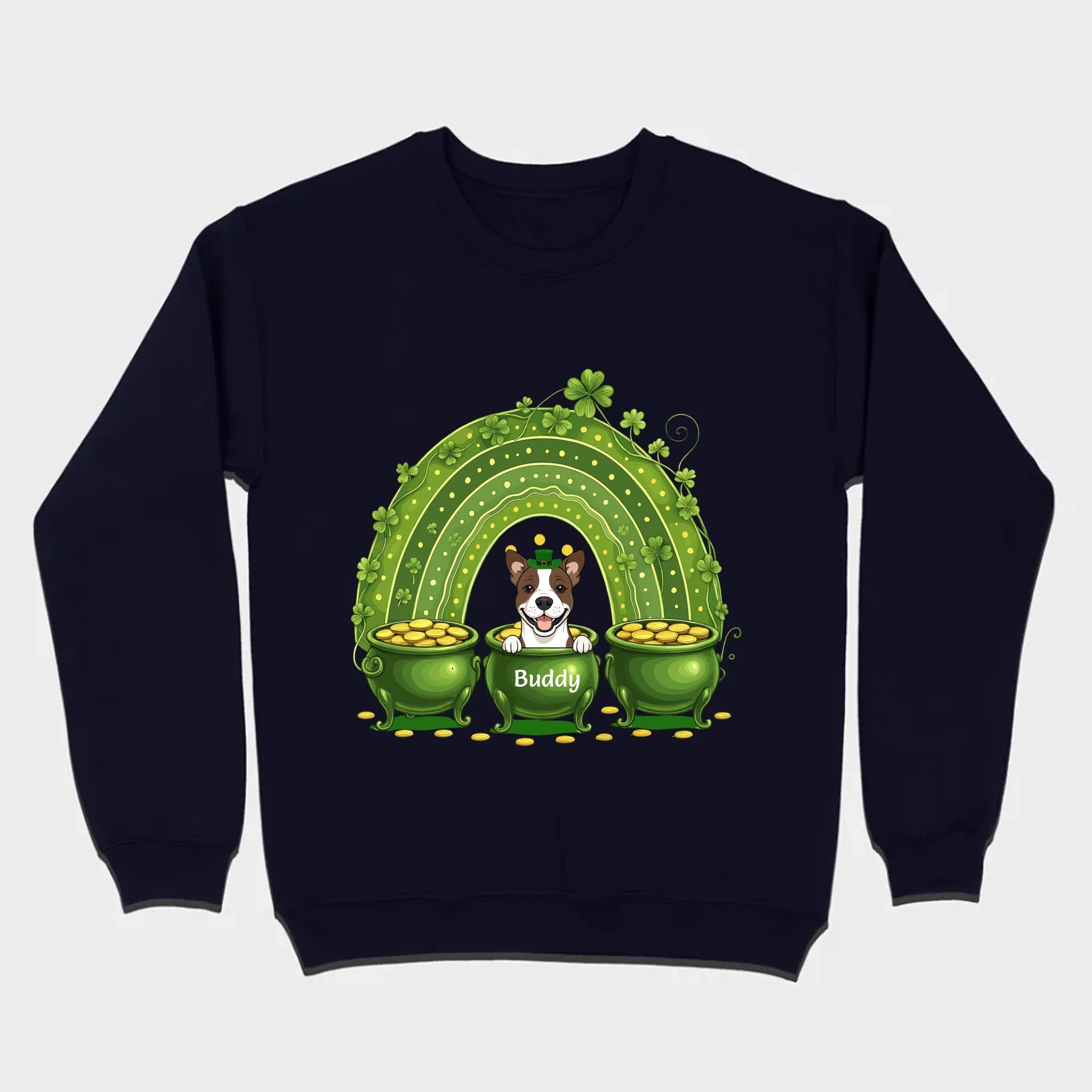 Lucky Dog Shirt – St. Patrick’s Day Clover Graphic Tee - 89Prints