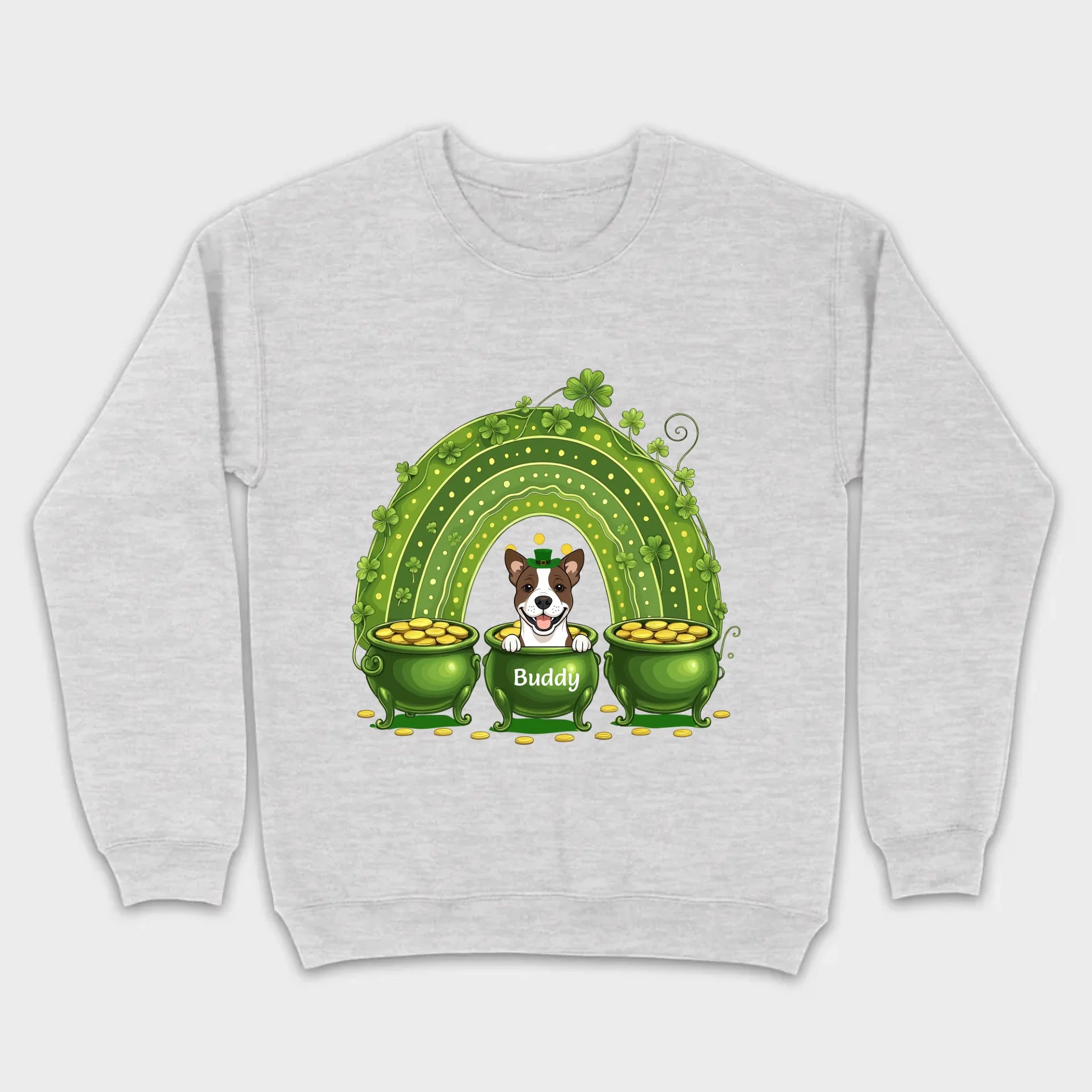 Lucky Dog Shirt – St. Patrick’s Day Clover Graphic Tee - 89Prints