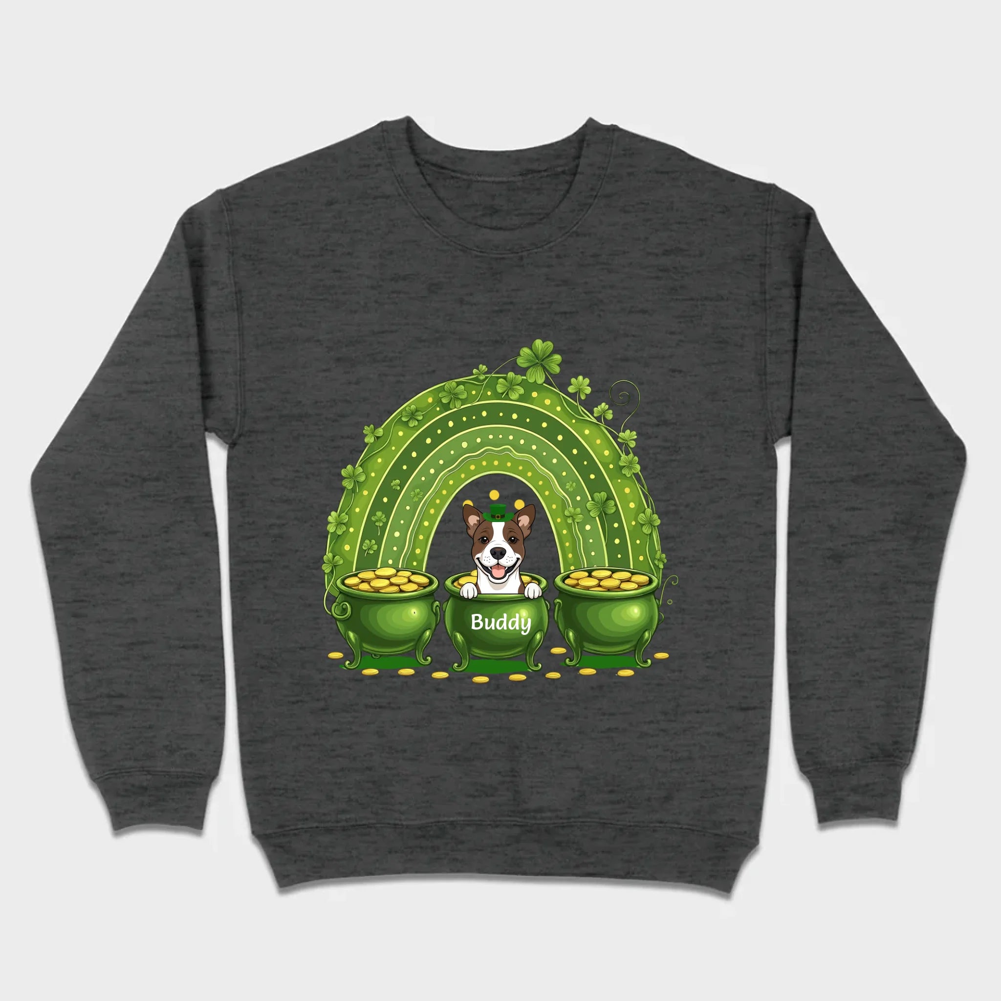 Lucky Dog Shirt – St. Patrick’s Day Clover Graphic Tee - 89Prints