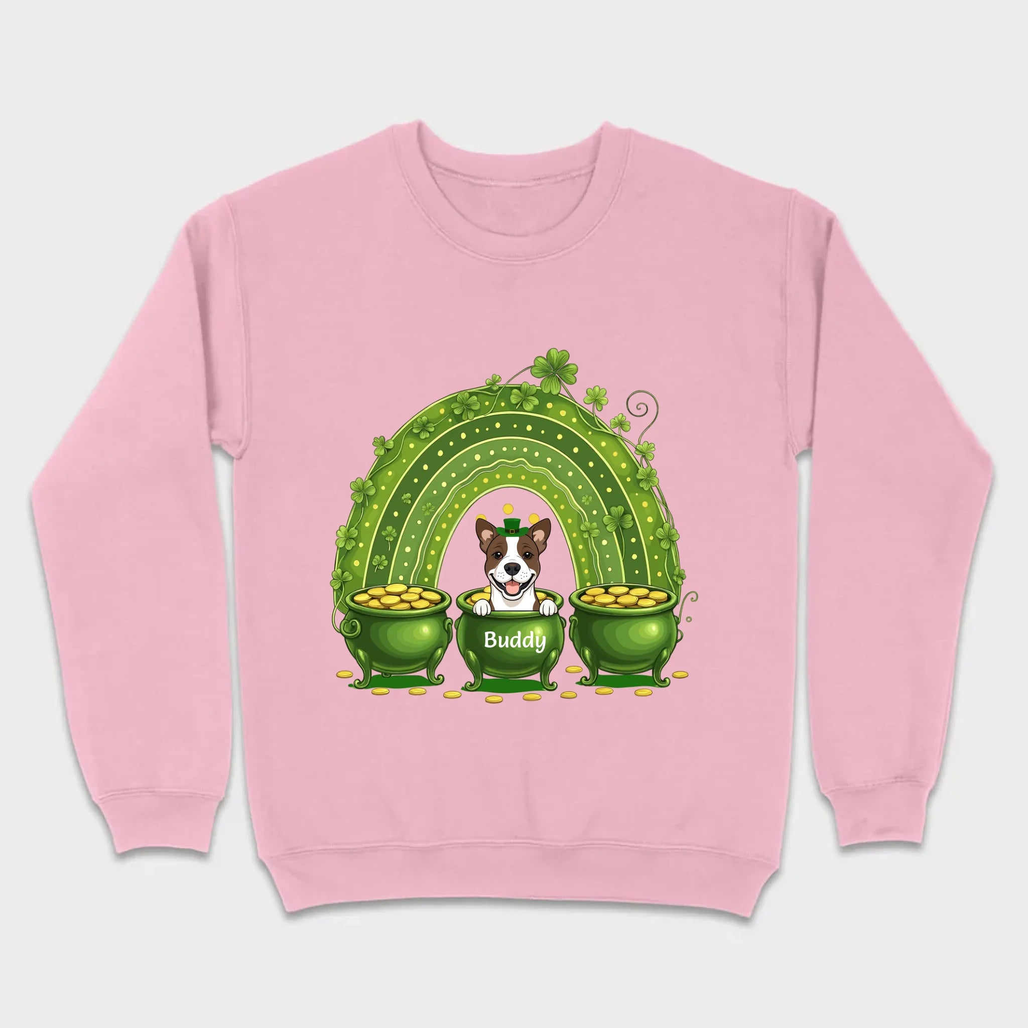 Lucky Dog Shirt – St. Patrick’s Day Clover Graphic Tee - 89Prints