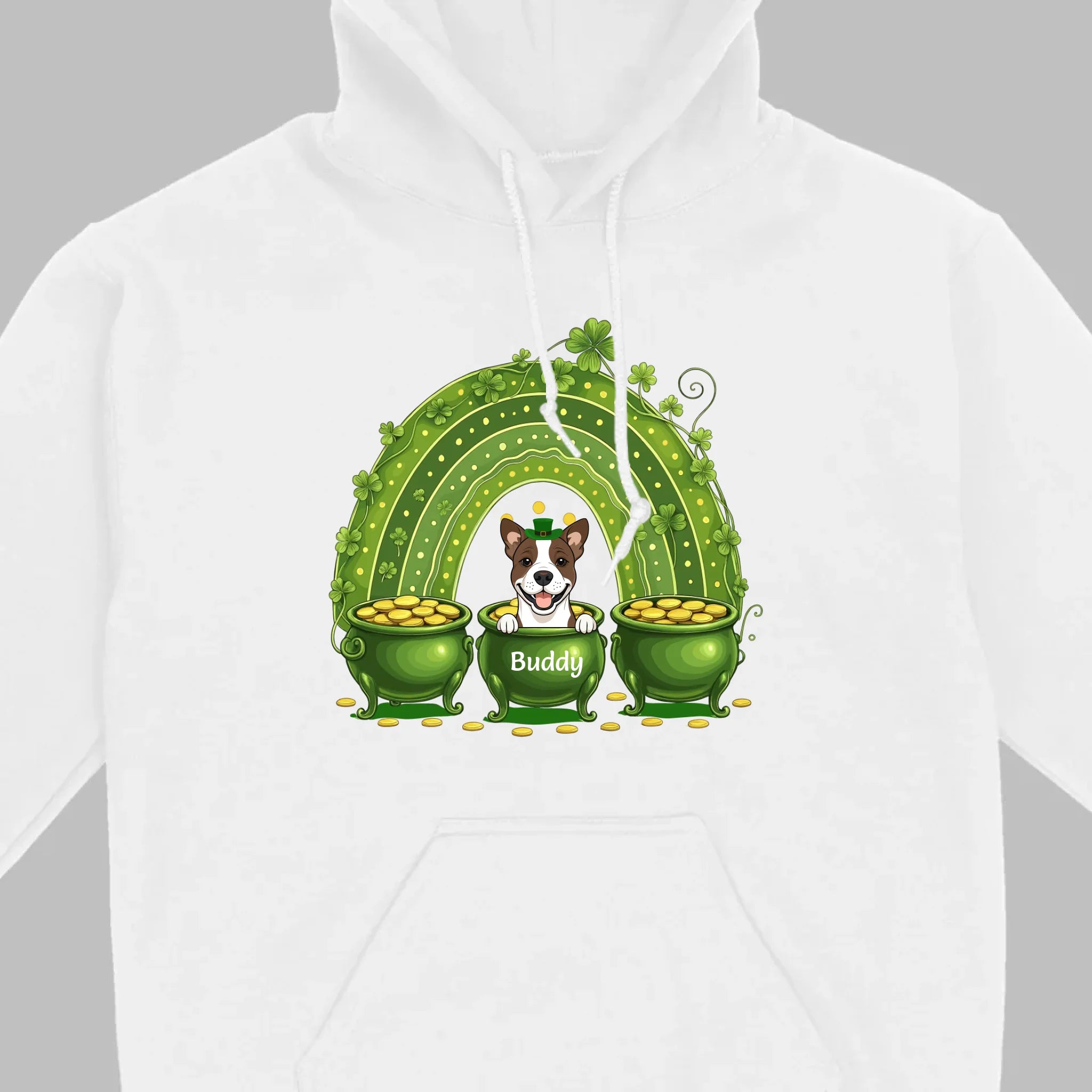 Lucky Dog Shirt – St. Patrick’s Day Clover Graphic Tee - 89Prints