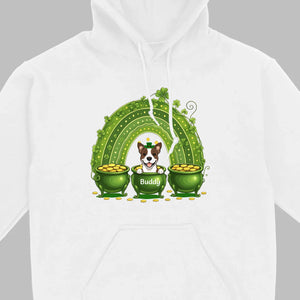 Lucky Dog Shirt – St. Patrick’s Day Clover Graphic Tee - 89Prints