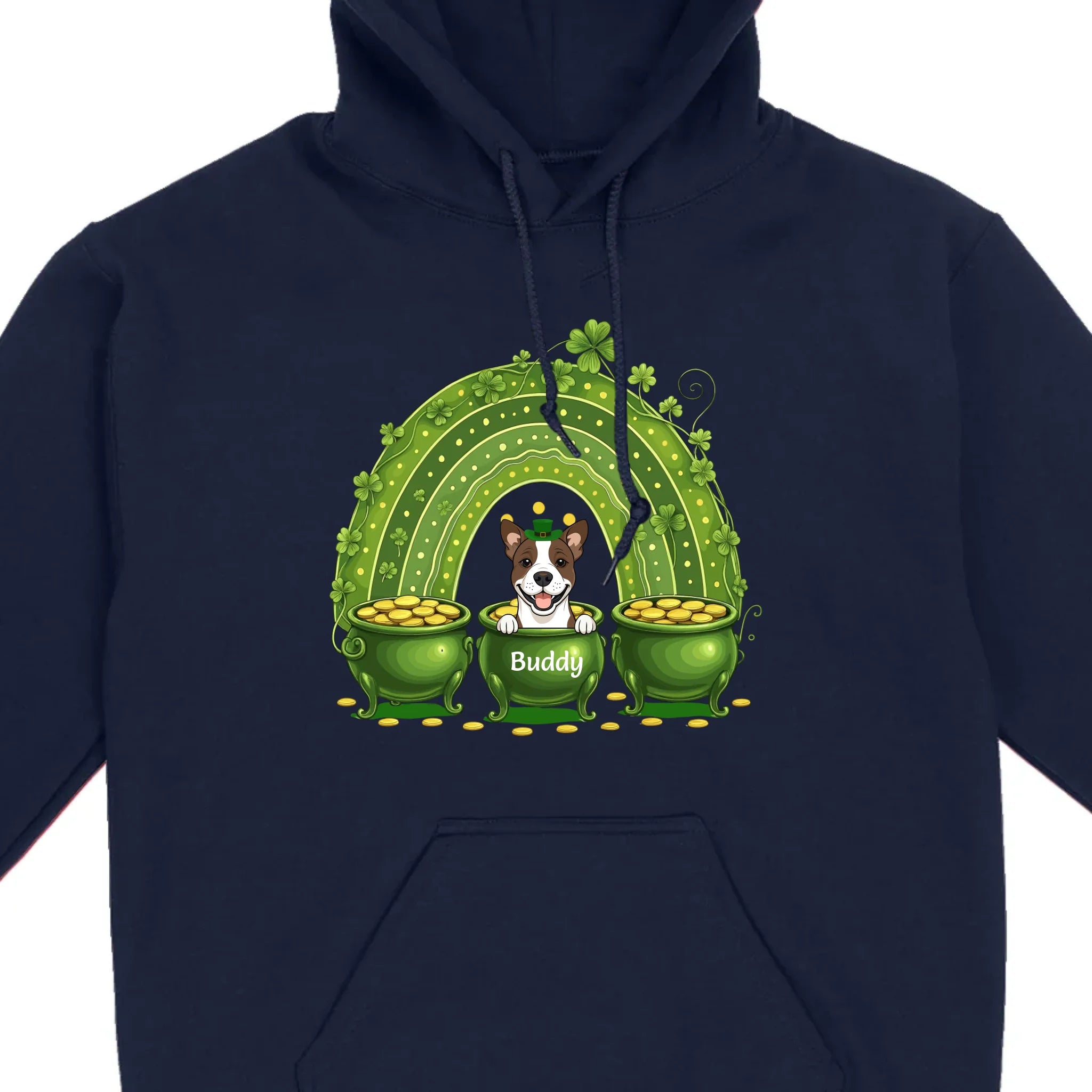 Lucky Dog Shirt – St. Patrick’s Day Clover Graphic Tee - 89Prints