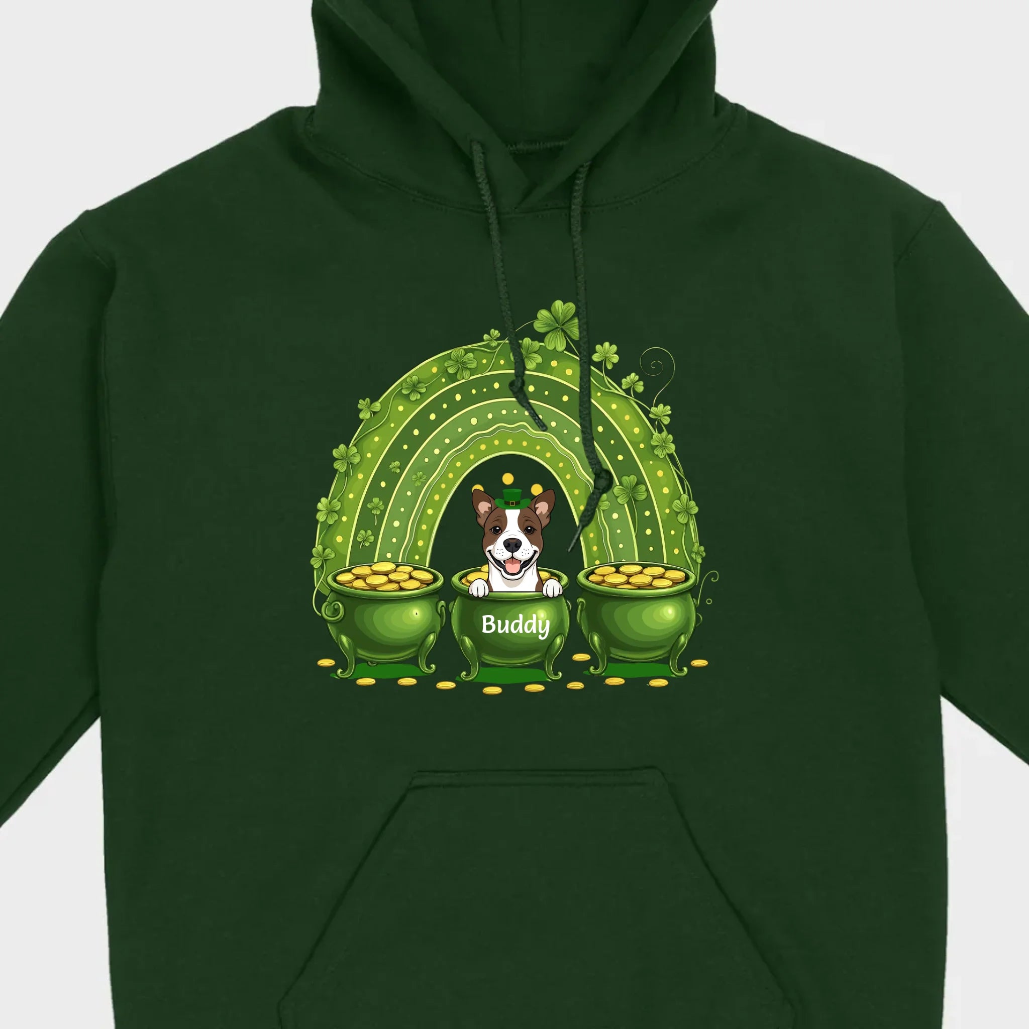 Lucky Dog Shirt – St. Patrick’s Day Clover Graphic Tee - 89Prints
