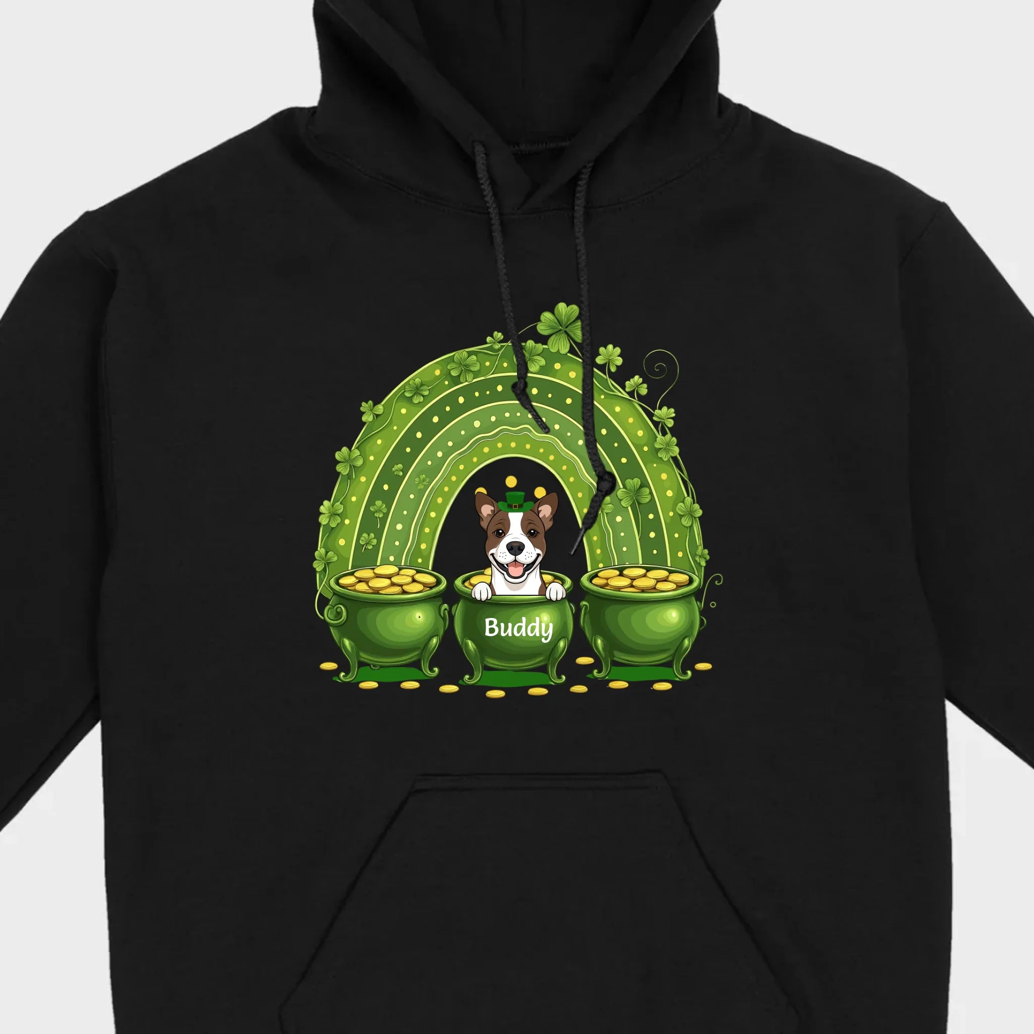 Lucky Dog Shirt – St. Patrick’s Day Clover Graphic Tee - 89Prints