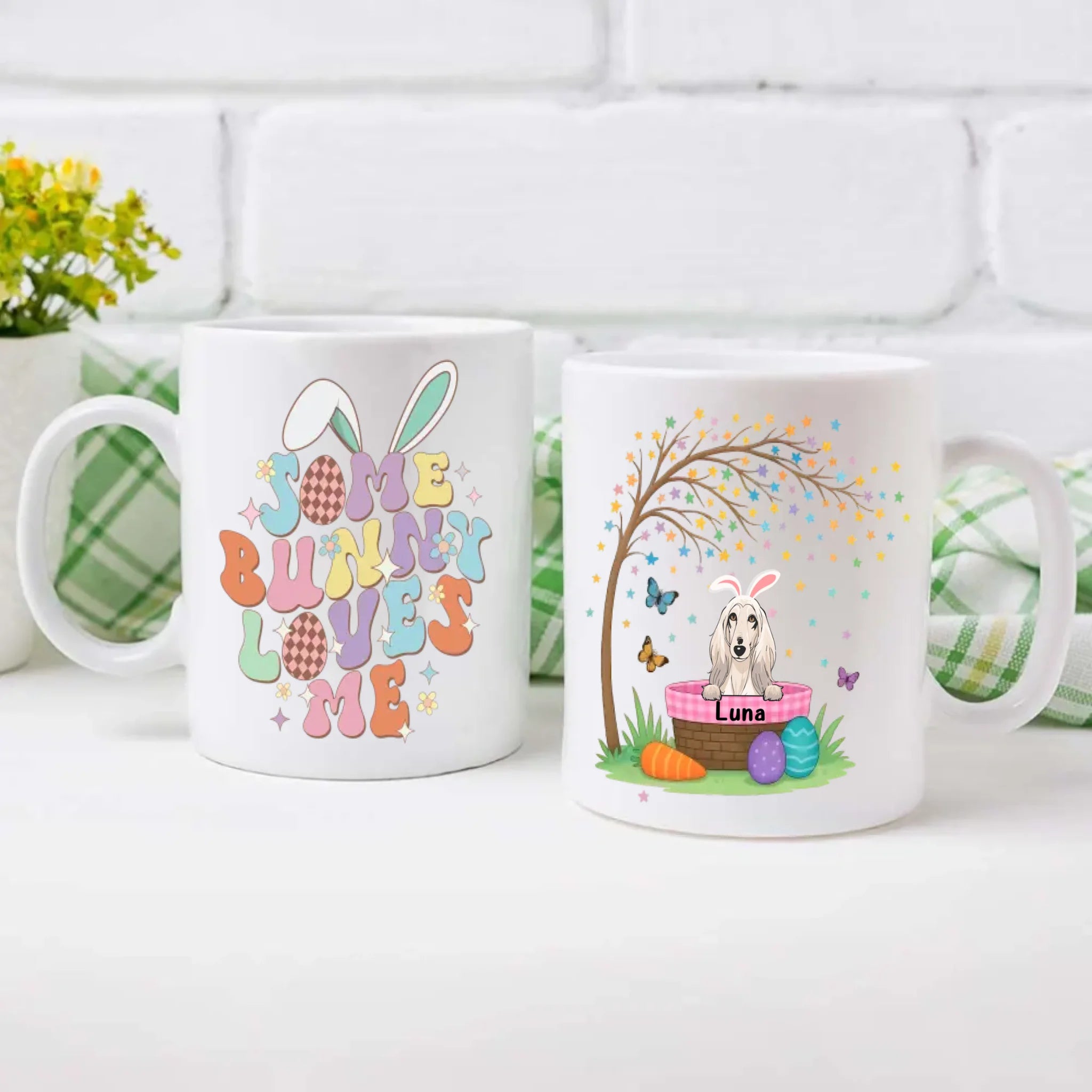Some Bunny Love Me Easter Dog Mug – Personalized & Custom Gift for Dog Lovers | 89Prints