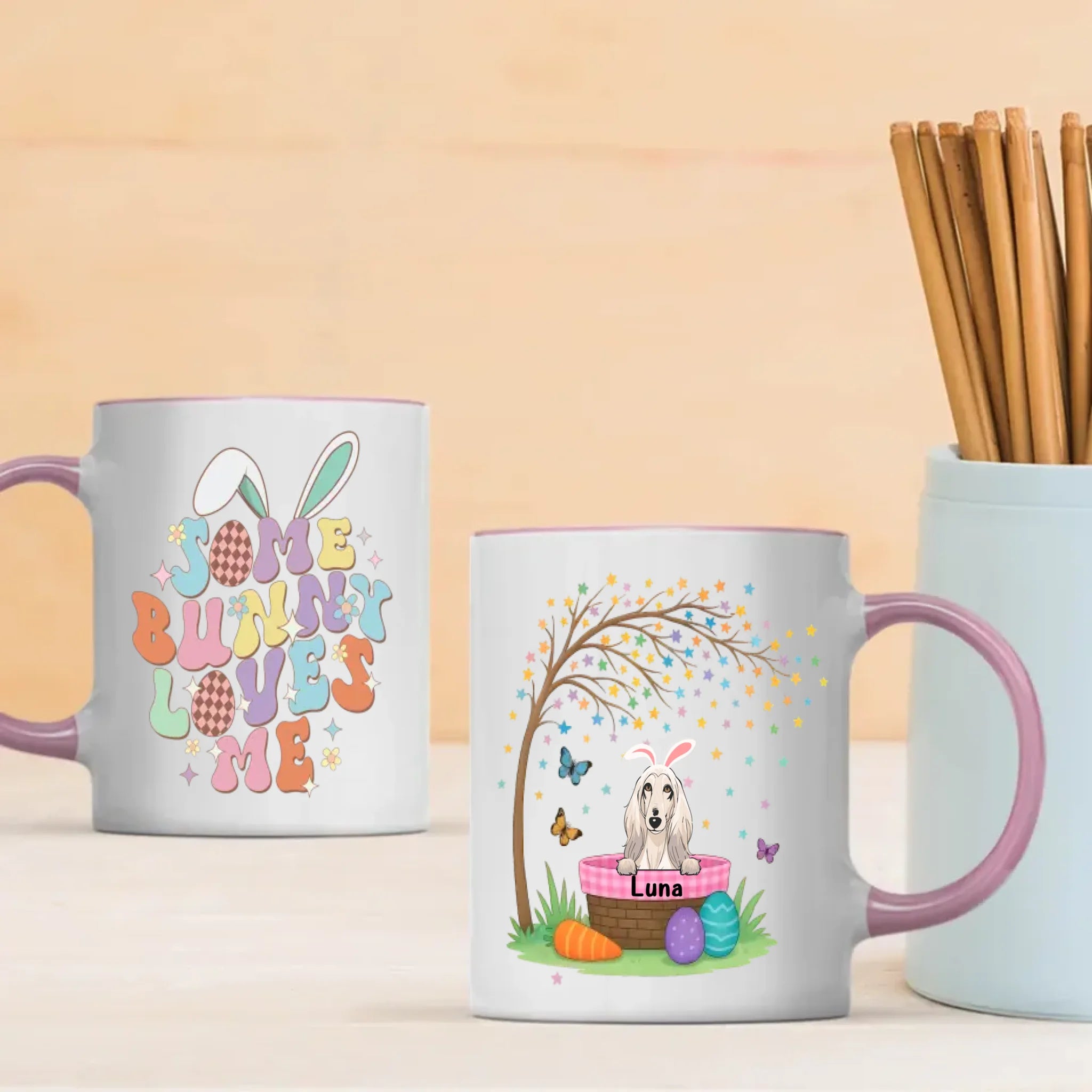 Some Bunny Love Me Easter Dog Mug – Personalized & Custom Gift for Dog Lovers | 89Prints