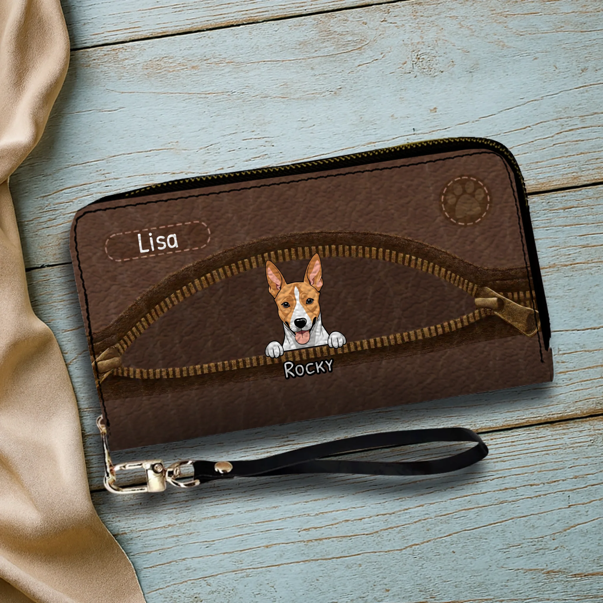 Personalized Wallet for Dog Lovers - Custom Pet Artwork Gift - 89Prints