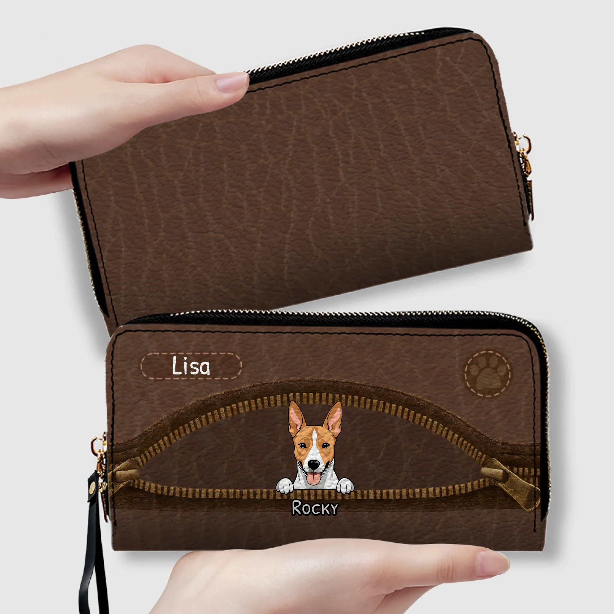 Personalized Wallet for Dog Lovers - Custom Pet Artwork Gift - 89Prints