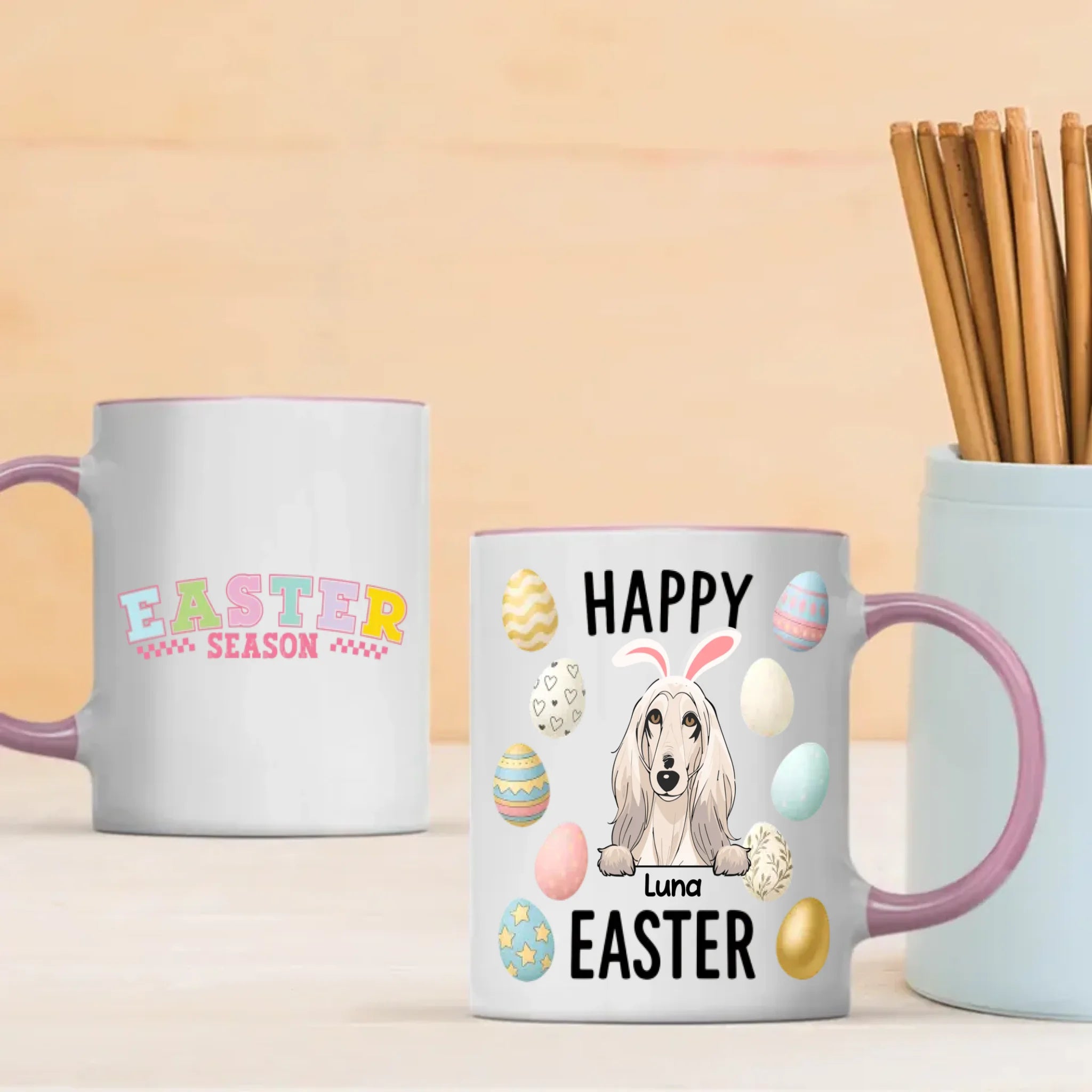 Happy Easter Dog Mug – Personalized Gift for Dog Lovers | 89Prints