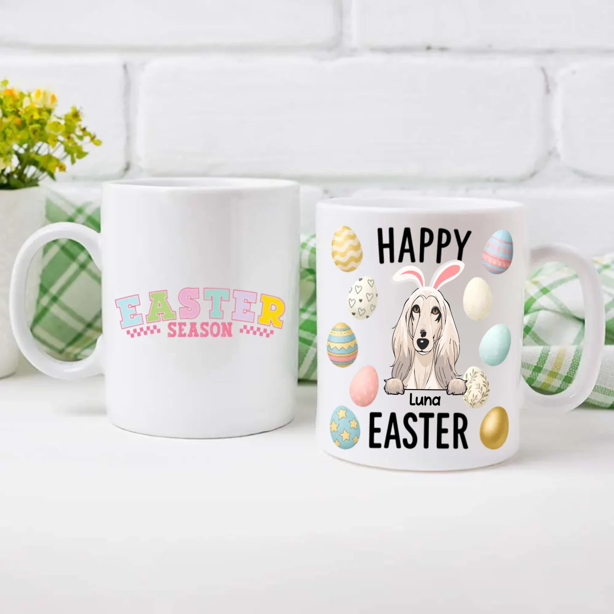 Happy Easter Dog Mug – Personalized Gift for Dog Lovers | 89Prints