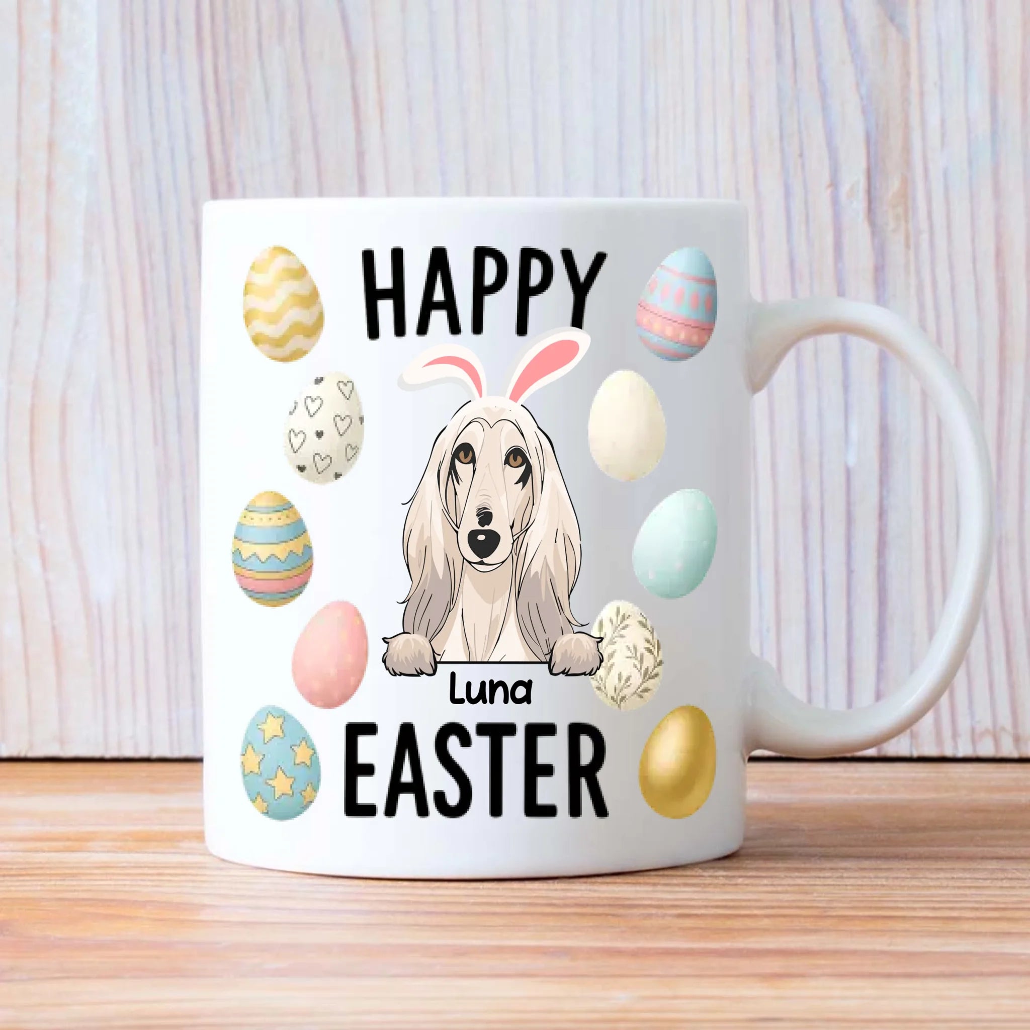Happy Easter Dog Mug – Personalized Gift for Dog Lovers | 89Prints