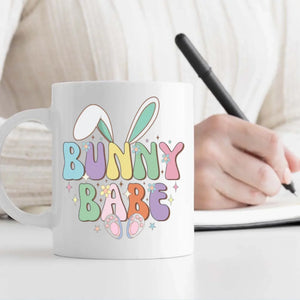 Funny Easter Dog Mug – Bunny Babe Design, Personalized With Up to 5 Dogs | 89Prints