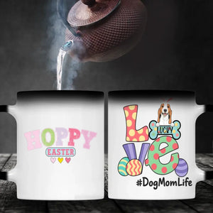 Personalized Hoppy Easter Mug for Dog Moms – Spring Dog Lover Gift – 89Prints