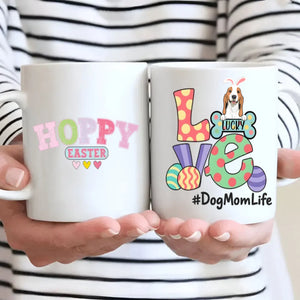 Personalized Hoppy Easter Mug for Dog Moms – Spring Dog Lover Gift – 89Prints