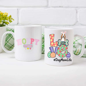 Personalized Hoppy Easter Mug for Dog Moms – Spring Dog Lover Gift – 89Prints